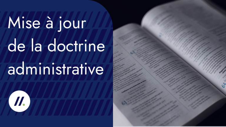 Doctrine administrative : la mise à jour attendue