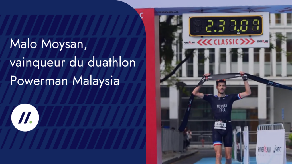 Malo Moysan, vainqueur du duathlon Powerman Malaysia