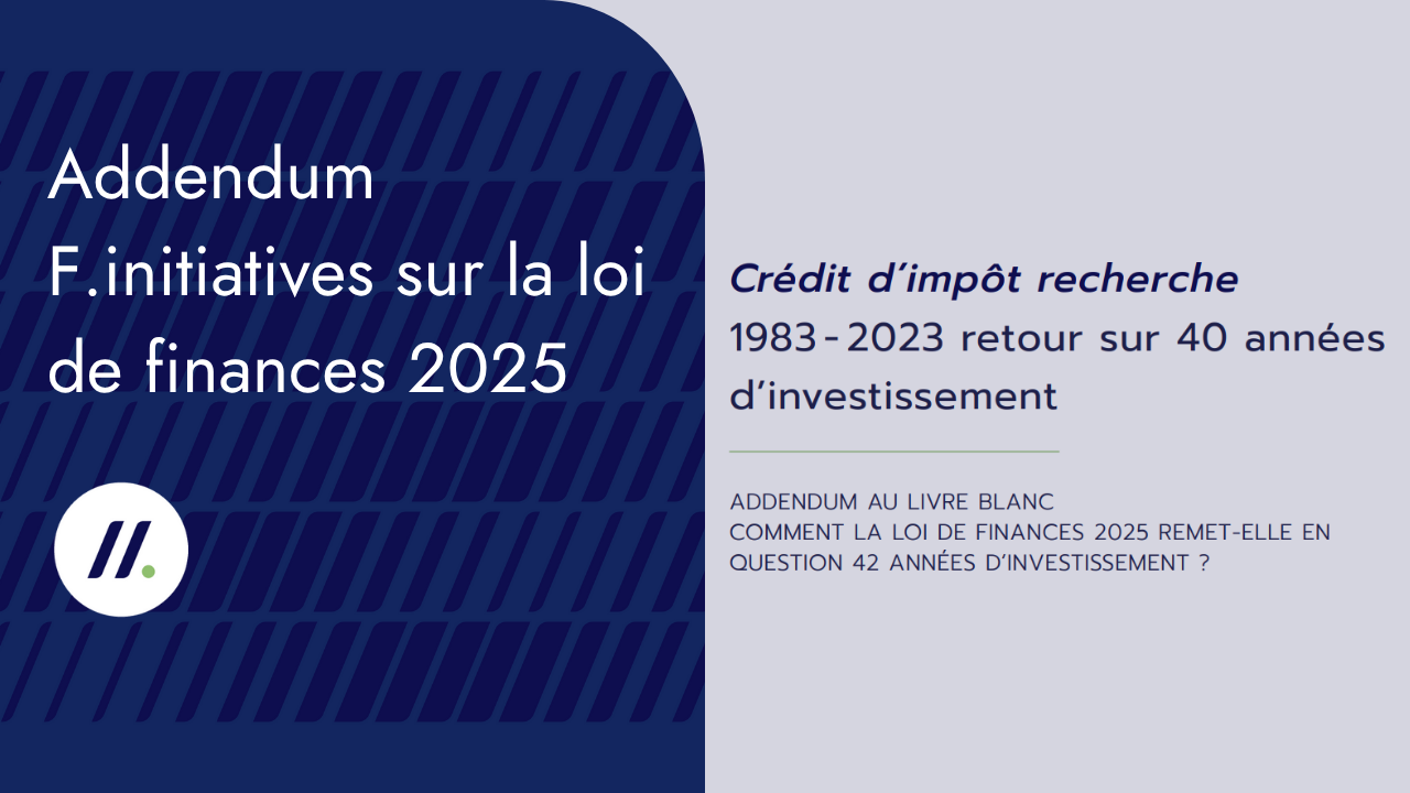 Addendum F.initiatives sur la loi de finances 2025 et le CIR - F ...